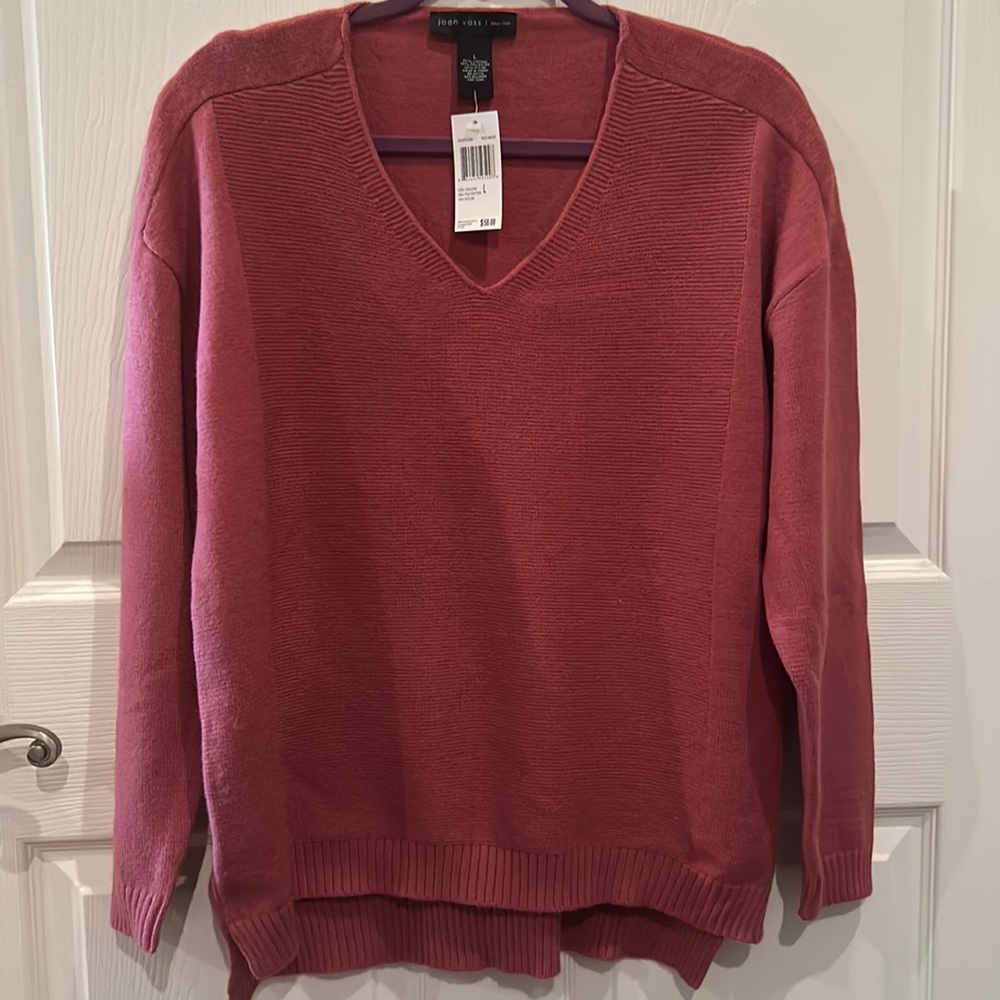 NEW NWT Joan Vass NY Women’s Sweater Large L